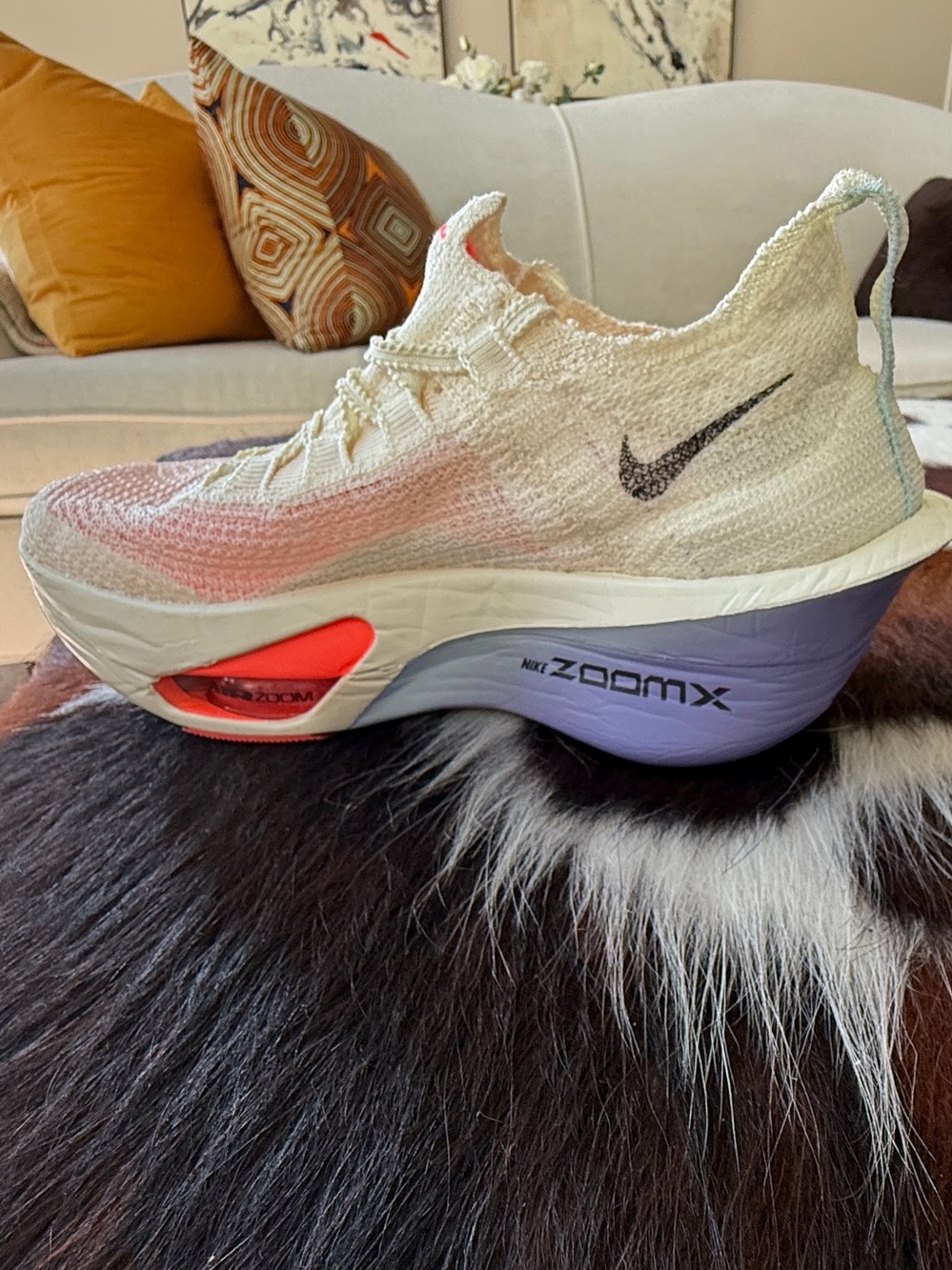 Nike Air Zoom Alphafly Next % 3 Coconut Milk  Sz 7.5  NWT